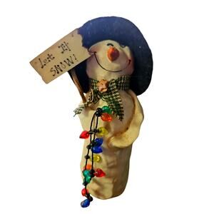 Let It Snow Snowman Holladay Figure